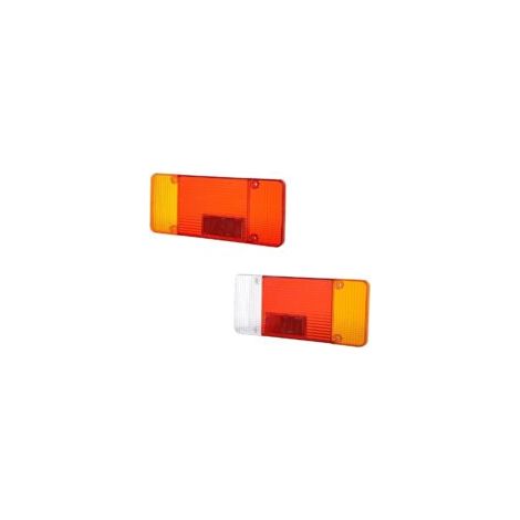 Juego de 2 lentes de plástico, izquierda y derecha, para luces traseras, chasis, plataforma, furgonetas.