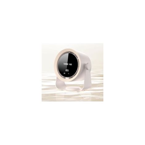 Ventilateur de Bureau USB Rechargeable, 5 Vitesses Ultra Silencieux, Design Compact et Pratique, Inclinaison 90°
