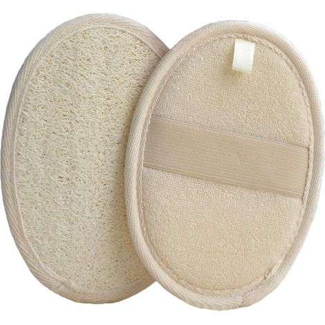 Éponge de bain exfoliante en luffa naturel, serviette de bain exfoliante, coussinets de luffa exfoliants, serviette de bain réutilisable et durable (1/5)