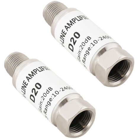 Lot de 2 amplificateurs en ligne 20 dB 10-2400 MHz pour amplificateur satellite satellite AMP (1/5)