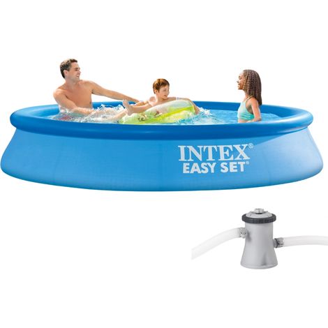 Garten-Erweiterungspool mit Pumpe und Differenzialschalter Easy Set 305x61 cm INTEX 28118 GN (1/3)