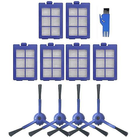 11-teiliger HEPA-Filter für Seitenbürste und HEPA-Filter des Eufy Robovac X8 Hybrid-Staubsaugers