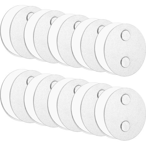 10 Pcs Support Magnétique pour Détecteur Brume avec Pastilles Adhésives Extra Fortes Montage Magnétique Universel à 2 Voies pour Suspendre 50mm Diamètre (1/5)