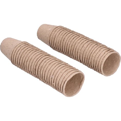 50 Stück 6 cm runde Torftöpfe, biologisch abbaubar, Anzuchtbecher, Pflanzzubehör (1/5)