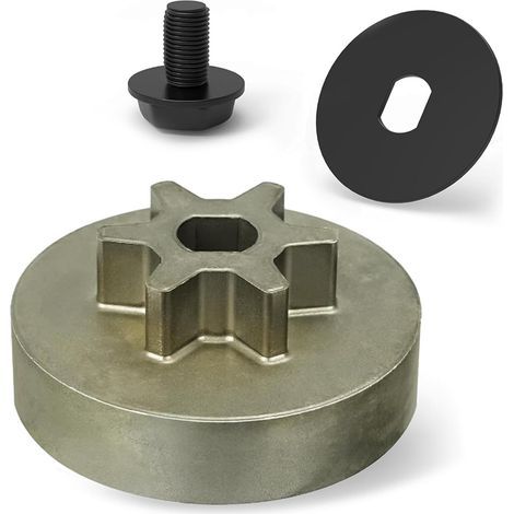 90618228 Kettensägen-Antriebsritzel für Dewalt DCCS620B, DCCS620P1, DCCS670B, DCCS670X1, DCCS690B, mit 90639221 und 90618229 Kettensägen-Schraube und Unterlegscheibe (1/5)