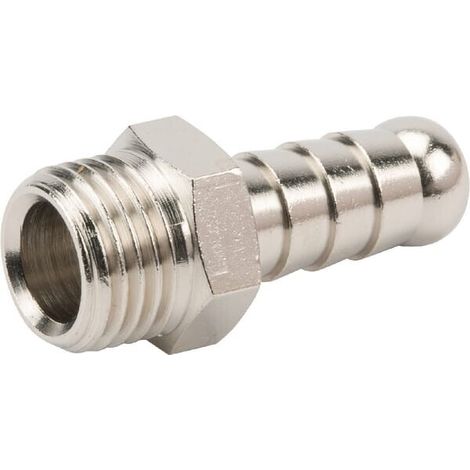 Racor empalme manguera rosca macho BSPP 9 mm x 1/4" UNIVERSAL HCMP914