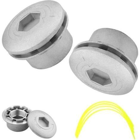 2 Pack Heavy Duty Universal Strimmer Heads for Petrol Strimmers (1/5)