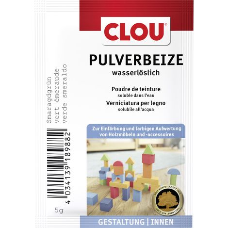 Clou Holzbeize 5 g smaragdgrün