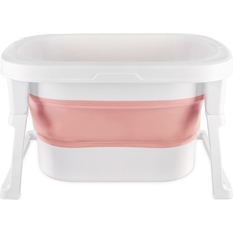 Haloyo® Badewannen Faltbare für Neugeborene Kleinkind Babys,Portable Baby Bathtub Nimmt Keinen Platz Weg,Baby Wanne,72 x 51 x 42 cm,rosa (1/5)