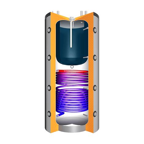 Speicher in Speicher System mit einem Wärmetauscher - JHKE 1500 L