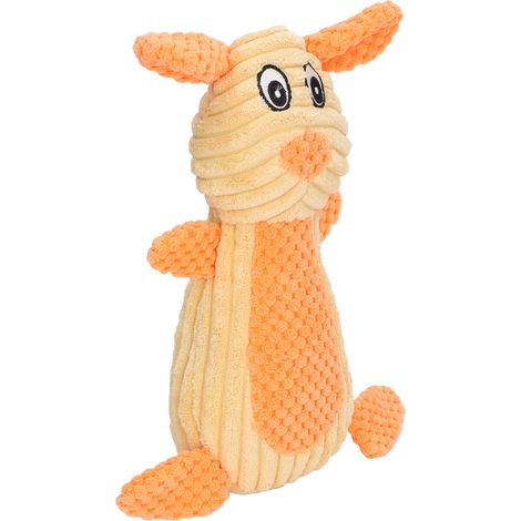 Jouet pour chien avec clochette, excellent jouet interactif et résistant aux morsures pour les chiots, peluche lapin. (1/5)