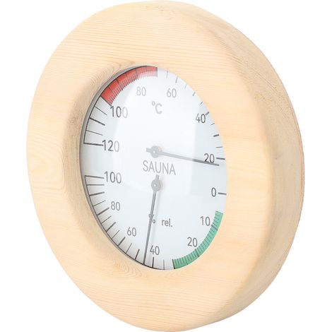Sauna Hygrothermograph 2 in 1 Wall Mounted Real Time Monitoring Sauna Room Thermometer and Hygrometer (1/4)