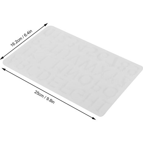 Moule à modeler DIY pour biscuits, gâteaux, bijoux et porte-clés, avec chiffres et alphabet anglais (1/5)