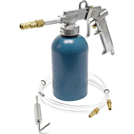 Wiltec Pistola a spruzzo 1100ml 4-6bar 1/4" Spruzzatore Erogatore per protezione scatolati auto (1/6)