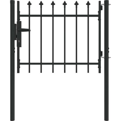 Gartentor vidaxl boxtel pulverbeschichteter Stahl 103 x 124.5 cm