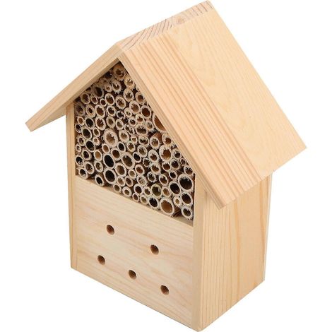 Ruche en bois pour l'extérieur, hôtel à abeilles suspendu, abri pour pollinisateurs - AquaForge (1/5)