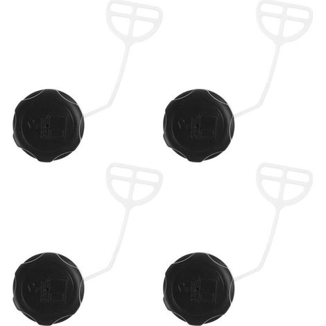 Set mit 4 Benzintankdeckeln für Rasenmäher- und Kettensägenzubehör, kompatibel mit 40-5 Pa6 Material, verschleißfest, robust, Ersatz für Gartenarbeit und (1/5)