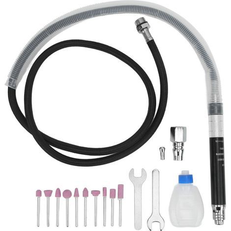 Kit de meuleuse pneumatique pour crayon, outil portable de polissage et gravure (1/5)