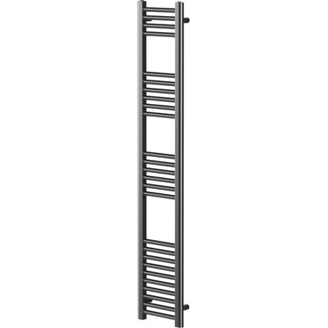 Pizarro Gunmetal Grey 1600mm x 300mm Straight Heated Towel Rail (1/5)