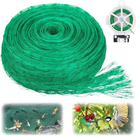 Filet de protection anti-oiseaux de 4 x 20 m pour arbres fruitiers et animaux domestiques, réutilisable. (1/5)