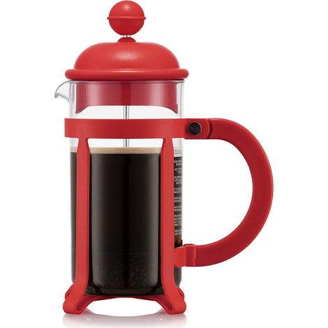 Cafetière à piston, monture et couvercle en plastique, 3 tasses, 0.35 l