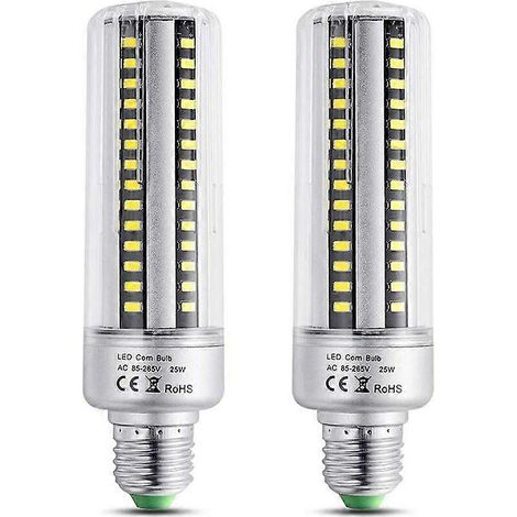 Ampoule LED E27 25W blanc chaud 3000K, 2500LM haute luminosité, équivalent halogène 200W, non dimmable, ampoule LED E27 type « maïs » pour plafond (1/5)