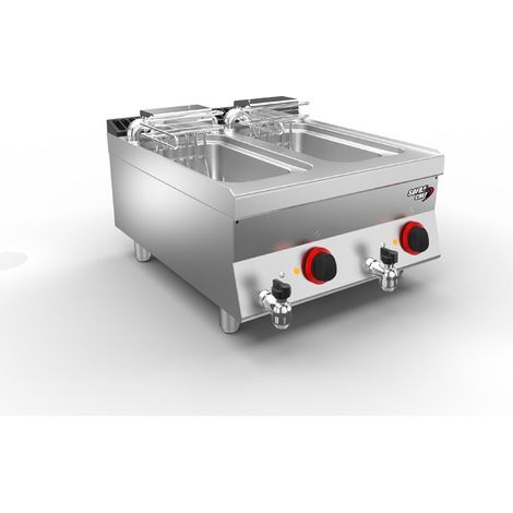 SOFRACHEF - Top friteuse électrique - 10 + 10 L - Sofraca