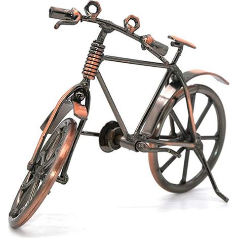 Kreatives Fahrradmodell aus Schmiedeeisen, Vintage-Fahrradkunst für Zuhause (1/5)