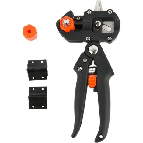 Outil de greffage horticole multifonctionnel, couteau de taille et de greffage pour arbres fruitiers - noir (1/4)