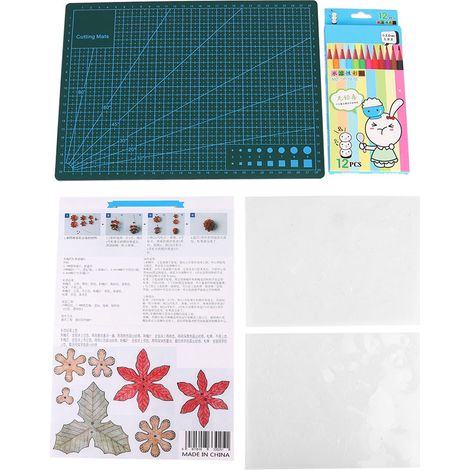 Planche à découper A4 en forme de cône de robinier thermorétractable à faire soi-même - Accessoires de loisirs créatifs (1/5)