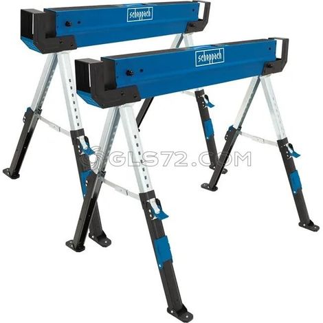 2 CABALLETES PLEGABLES SOPORTE UNIVERSAL 2 PIEZAS SCHEPPACH MWB600 (1/5)