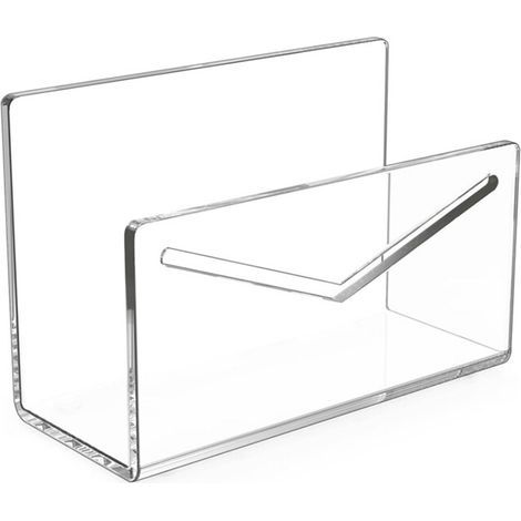 Porte-Courrier Organisateur de Courrier Trieur de Courrier en Acrylique de Comptoir pour Porte-Enveloppe de Bureau Organisateur de Lettres pour Bureau (1/4)