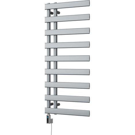 Agar - Silver Electric Towel Rail H1156mm x W500mm 500w Thermostatic WIFI (1/3)