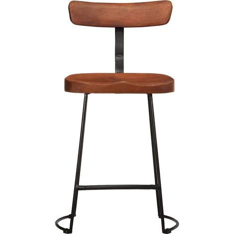 Tabourets de bar  Chaise de bar lot de 2 49x43x79 cm bois de manguier massif