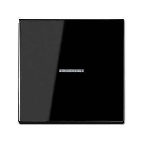 Jung Bilanciere 1 volta, con conduttore di luce, duroplastico, Serie LS, nero LS 990 KO5 SW