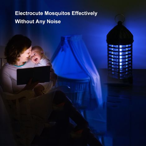 Lampe anti-moustiques électronique pour usage domestique, lumière UV photocatalytique, répulsif à insectes, piège à moustiques (1/3)