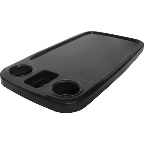 Tavolino nautico, portabicchieri integrati, struttura resistente in ABS, colore nero. (1/2)