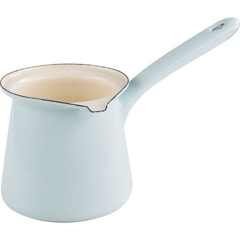 Riess Cafetière avec bec et manche Ø11cm 0,75 litre émail Classic pastel turquoise