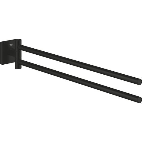 Grohe Start Cube double porte-serviettes 43,8 cm, noir mat (G409762430) (1/3)