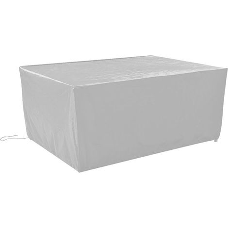 Housse Salon de Jardin 210D Oxford Tissu Housse de Protection pour Mobilier Housse de Table de Jardin Imperméable Bâche de Protection avec Corde Argent 152x104x71cm (1/5)