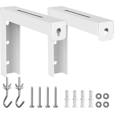 Support en L pour écran de projection mural ou plafond – Acier haute qualité – Supporte jusqu'à 20 kg – Distance réglable 1,5 à 5 pouces (1/5)