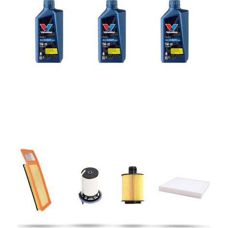 Kit tagliando 4 FILTRI e 3L OLIO compatibile con Fiat Panda III 1.3 JTD 55kw dal 2012 (1/5)