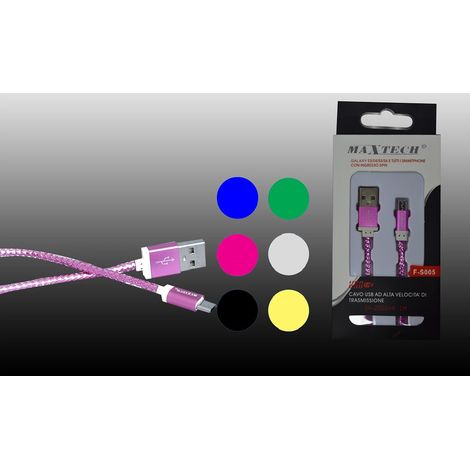 Trade Shop - USB-KABEL FÜR SMARTPHONE SAMSUNG 5PIN 5VOLT - 2000MA 1.00MT MAXTECH F-S005 -