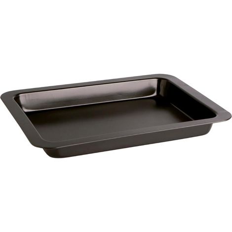 RACHI SWEET GREY Oven Tray Painted Steel 36X24X4CM Black Non-stick (1/5)