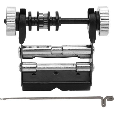 Machine à sertir pour arc traditionnel avec fil de service et boucles silicone/métal - outil de fabrication de corde d'arc noir (1/5)