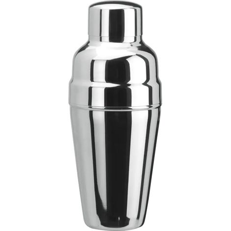 Shaker à cocktails 3 pièces en acier inoxydable avec rétenteur de glace 500 ml - Idéal pour mixer comme un pro à la maison, kit barman professionnel étanche et durable (1/2)