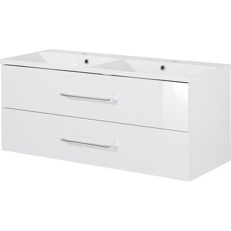 FACKELMANN B.clever Doppelwaschtischset 120cm Korpusfarbe: Weiß (1/5)