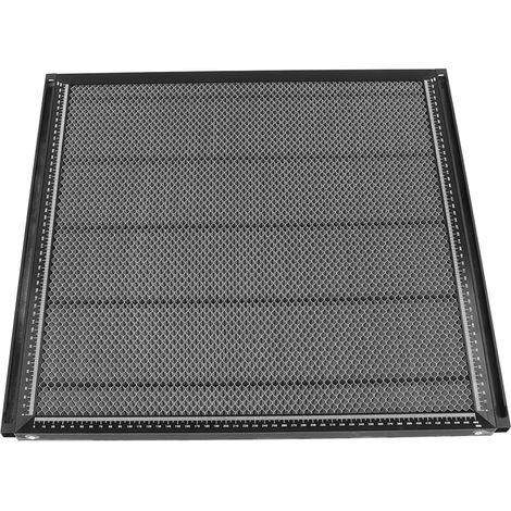 Table de découpe laser en alliage d'aluminium résistant à la rouille et à dissipation thermique rapide, avec 2 pinces, noire. (1/5)