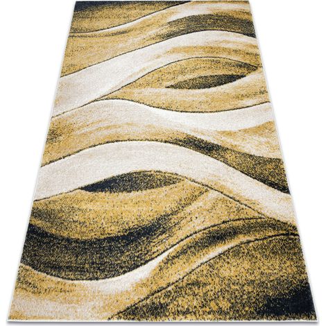 Tappeto FUSION 1617 giallo / crema - Onde, moderno, astratto yellow 160x220 cm