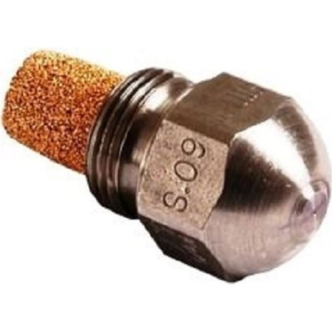 Gicleur chauffage central 0,50G 45° – Inox pour chaudière fioul – Pulvérisation fine avec double filtre – Débit max 1,25G – Steinen (1/4)